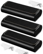 RayLove Hard Shell Glasses Case, Lightweight Leather Eyeglass Case, Travel-Friendly Sunglasses Protector for Men & Women - color: 3, Black