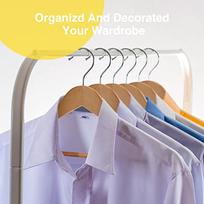 Wooden Hangers 30 Pack,Clothes Hanger for Daily Used,Smooth Finish Wood Hangers with Precisely Cut Notches,Coat Hangers, Heavy Duty Hanger for Shirt Suit Dress (Natural) - color: Natural