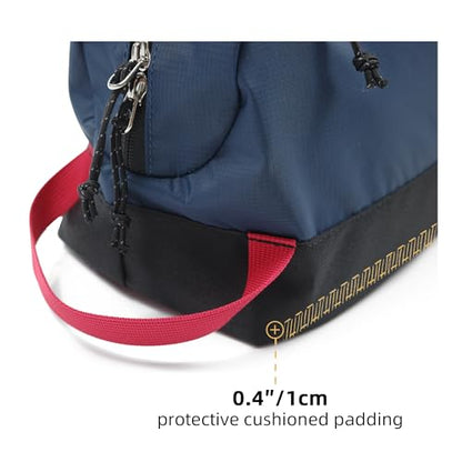 Travel Toiletry Bag 8L, Large Packing Cube with Waterproof TPU Wet/Dry Compartment - color: Blue Abyss, size: 8L