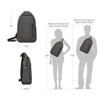 Travelon Anti Theft Urban Sling Bag - color: Slate