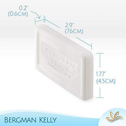 Bergman Kelly Hotel Toiletries Bundle (Tropical Waterfall, 1 oz each, 40 Pcs) 4-Piece Set: 10 Rectangular Bar Soap, 10 Shampoo, 10 Conditioner & 10 Body Lotion - Bulk Mini Guest Amenities Supply - size: 1 Fl Oz (Pack of 10)