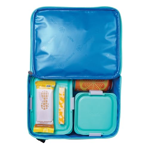PackIt Freezable Classic Lunch Box, Happy Clouds, Built with EcoFreeze Technology, Collapsible, Reusable, Zip Closure With Zip Front Pocket and Buckle Handle, Designed for Fresh Lunch On the Go - color: Happy Clouds