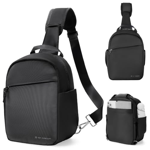 K&F CONCEPT Small Camera Bag for Photographer, Camera Sling Crossbody bag for DSLR/SLR/Mirrorless Camera, Compact Camera Case for Men and Women, Black - color: Black-01, size: Sling Bag-5L