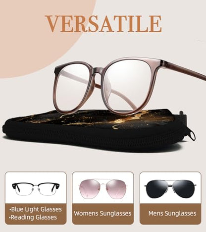 Sunglasses Case Soft Glasses Cases for Women Pouch Eyeglass Bag Eye Glass Kids Girls Sun Glasses Cute Kawaii - color: Marble Black