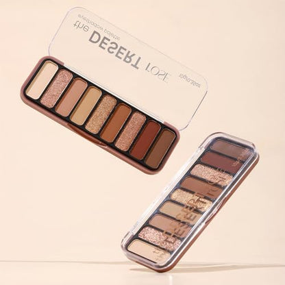 9 Color Neutral Nude Brown Eyeshadow Palette – Matte & Shimmer Warm Copper Bronze Eye Shadow, High Pigment Blendable Long Lasting Natural Daily Smokey Eye Makeup Palette for Brown Green Eyes - color: G04