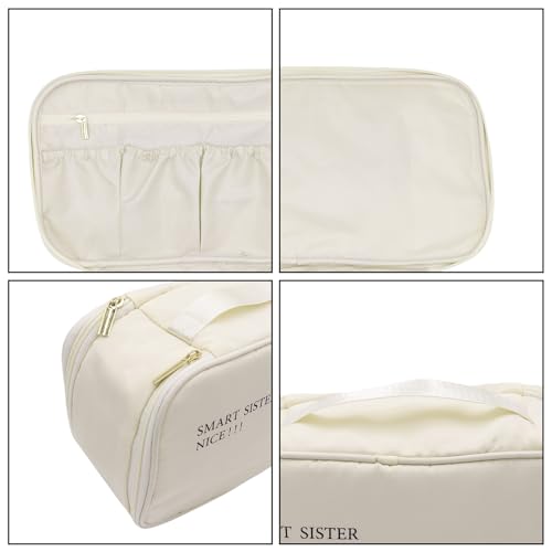 Underwear Bra Travel Bag Packing Cubes Bra Underwear Socks Storage Bag Travel Packing Organizers Toiletry Bag,Beige 10# - color: Beige 10#