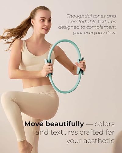 Pilates Kit for Women – Home Pilates Equipment Set with Ring, Ball & Resistance Bands | Pilates Starter Kit with Accessories in Gift Box - color: Sage, style: Essential Kit - 3PC