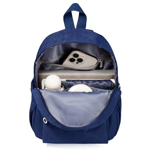 AOTIAN Mini Lightweight 11.8 Inch Backpack Durable Travel Hiking Women and Girls Small Daypack, 7 Liters Blue - color: Blue