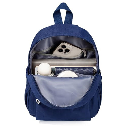 AOTIAN Mini Lightweight 11.8 Inch Backpack Durable Travel Hiking Women and Girls Small Daypack, 7 Liters Blue - color: Blue