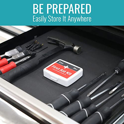DMI First-Aid Kit, Mini 20-Piece Kit, Small and Compact All-Purpose Use for Minor Cuts and Scrapes, Durable Water-Resistant Case, Convenient and Portable, White (Pack of 3) - size: 20 Piece (Pack of 3)