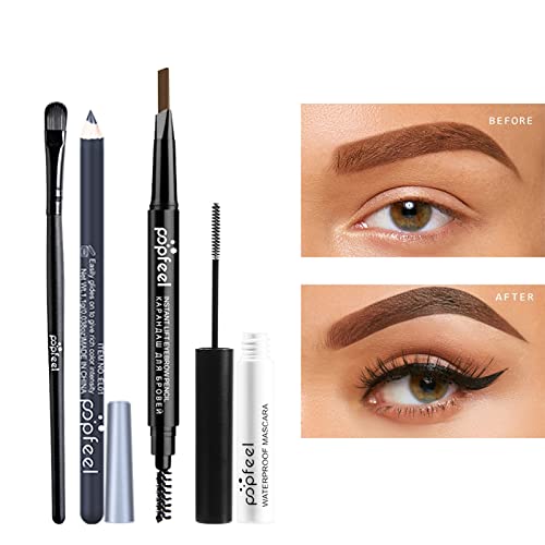 FantasyDay All in One Makeup Kit for Women Full Kit Girls Makeup Gift Sets Xmas Essential Bundle Include Eyeshadow Palette Lipstick Blush Concealer Eyeliner Mascara Foundation Brush Eyebrow Pencil - color: SET001B