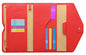 ZOPPEN Mulit-purpose Rfid Blocking Passport Holder Travel Wallet (Ver.4) Passport and Vaccine Card Holder ComboTri-fold Document Organizer Travel Essentials - color: #9 Raspberry Red