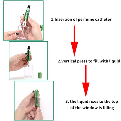 13pcs 5ml/0.2oz Refillable Cosmetic Spray Bottles ，5 Ml Portable Perfume Spray Bottle set, 5mL Spray Bottle Multi-Pack For Women Outdoor And Traveling