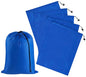 PALTERWEAR Drawstring Bag with Toggle - Nylon Cinch and Ditty Pouch for Shoes, Pantry, Closet, Travel (Red, 12 x 16 Inch, Set of 6) - color: Blue, size: 12 x 16 Inch
