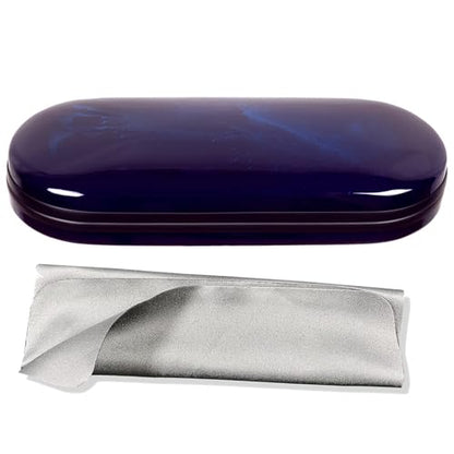 FEIQIAO Hard Shell Glasses Case, Men's And Women's Portable Travel Eyeglass Case - color: A-blue