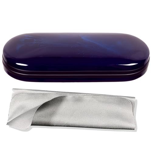 FEIQIAO Hard Shell Glasses Case, Men's And Women's Portable Travel Eyeglass Case - color: A-blue