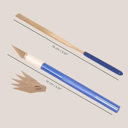 Hartem - Model Tool Kit, 8-Piece Hobby Starter Set for Model Building, Compatible with All Miniatures & Scale Models