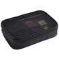 Mesh Makeup Bag, Black Mesh Toiletry Bag, Carry On Travel Makeup Bag with Zipper (Medium) - color: Black Mesh, size: Medium