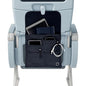 SO~MINE Airplane Pocket Organizer | Tray Table Cover | In Flight Seat Back Organizer Bag | Commuter Essential Travel Bag | Media Pouch For Flying | Travel Gift | Attaches To Luggage - color: Black