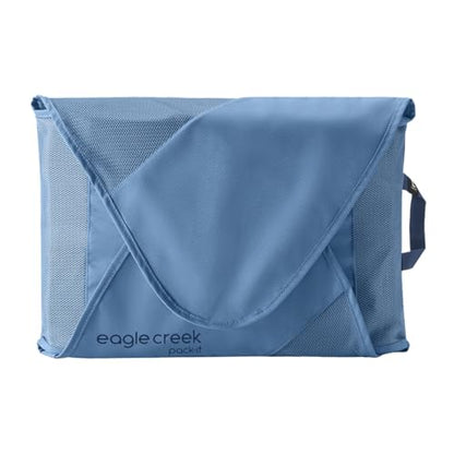 Eagle Creek Pack-It Reveal Garment Folder - Travel Garment Bag with Compression Wings to Maximize Luggage Space - Convenient Top Handle - Quick Drying Material - Blue Dawn - Large - color: Blue Dawn