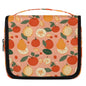 Hanging Travel Toiletry Bag for Women, Citrus Fruit Pattern Water Resistant Polyester Organizer with Hook & Handle, Large Capacity Cosmetic Bag for Travel, Gym, Camping - color: Citrus Fruit Pattern