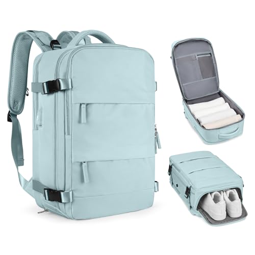 coofay Personal Item Travel Backpack For Women Men Airline Approved Carry On Backpack Flight Approved Waterproof Sports Luggage Backpack Casual Daypack Small Hiking Backpack - color: A-blue, size: Medium
