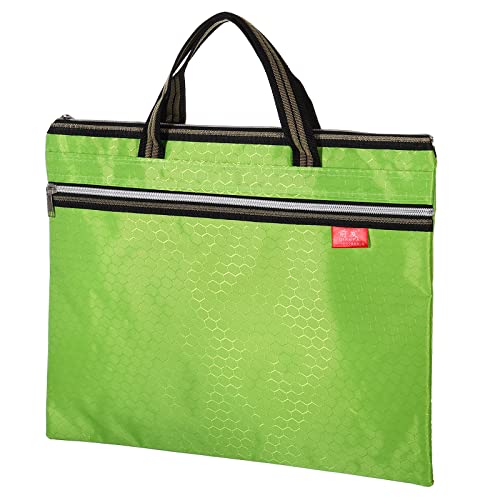 PATIKIL Waterproof Zipper File Bag, Documents Books Tools Storage Zip Pouch for Office Travel, Green - color: Green