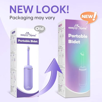 Easy@Home Portable Peri Bottle for Postpartum & Perineal Care: Handheld Bidet Perfect for Personal Hygiene Cleaning & Travel Friendly | 380ml Leakproof & Convenient Design | BPA-Free | EPB-01 Purple - color: Purple