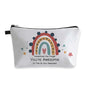 Deanfun Small Makeup Case - Cute and Waterproof Cosmetic Bag for Women(Rainbow, Sometimes You Forget That You'Re Awesome, So This Is Your Reminder D5-56372) - color: Rainbow, Sometimes you forget that you're awesome, so this is your reminder 56372