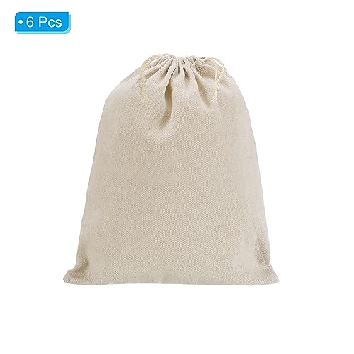 PATIKIL 12"x8" Coin Money Sacks Bag, 6Pcs Bank Deposit Change Transit Cash Bags with Drawstring Currency Gift Sacks Style 1, Beige - color: Beige, size: 12"x8"
