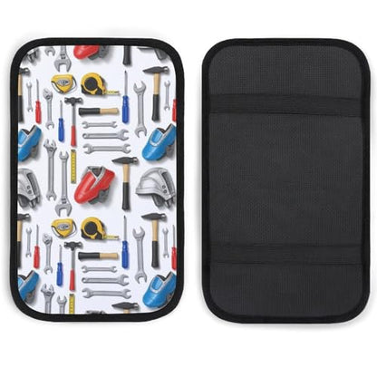 Four Seasons Universal Armrest Box Mat Occupation Tool Art, Waterproof Cover Center Console Mat for Car, SUVs, Truck - color: Picture (75)