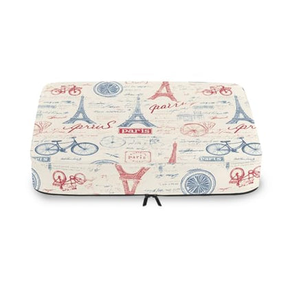 Vintage French Pattern Compression Packing Cubes for Travel Luggage Suitcase Packing Organizers Bags Carry On Lightweight 4 Set