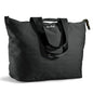 Fit & Fresh XL Beach Tote Bag for Women – XL Travel Tote with Zipper & Pockets, Oversized Canvas Pool Bag, Weekender Carry-On - color: Black