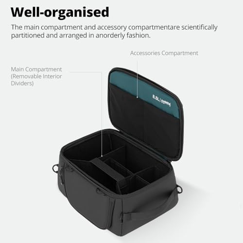 AMBITFUL Medium Camera Cube Insert for Backpack, Waterproof Padded Camera Insert with Dividers, Quick Access for Travel Photography Gear Organizer (8.5L)