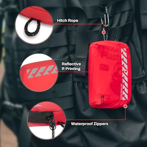 RHINO RESCUE EDC First Aid Kit for Travel, Mini Water-Resistant & Ultralight Portable Quick Search Emergency Med Kit for Car, Camping, Hiking,Cycling, Backpacking - size: Mini