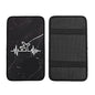 Airplane Pilot Heartbeat Car Center Console Cover Waterproof Non Slip Universal Car Armrest Seat Cover Black