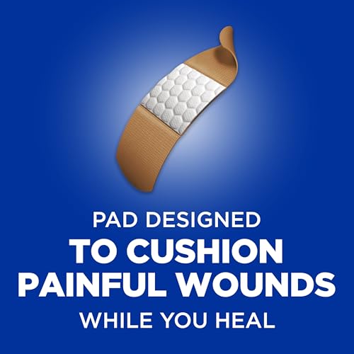 Band-Aid Brand Flexible Fabric Adhesive Bandages, Comfortable Flexible Protection & Wound Care of Minor Cuts & Scrapes, Quilt-Aid Technology to Cushion Painful Wounds, All One Size, 30 ct - size: 30 Count, style: All One Size