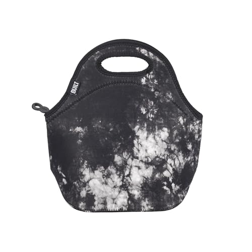 Built Gourmet Getaway Neoprene Lunch Bag - Insulated, Reusable, & Machine-Washable Lunch Tote for Hot and Cold Food Storage, Lightweight & Reusable - One Size (Nightfall Tie Dye) - color: Nightfall Tie Dye