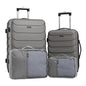 Wrangler 4 Piece Miami Luggage and Packing Cubes Set, Desert Taupe - color: Desert Taupe, size: 4 Piece Set