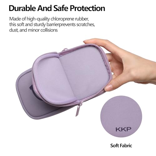 KKP Double Eyeglass Case | Sunglasses Cases with 2 Compartments - color: Purple