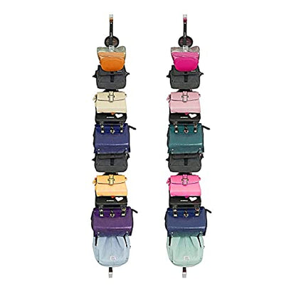 IZUS Bag-Organizer-Holder Purse Hanger - 20 Hooks for Closet and Door 2Pcs (Rack for Handbags/2 pcs Hold 20 Bags)