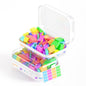 Mihkiom 2 Pack Clear Hard Shell Zipper Case, BIiss Plastic Bins for Organizing, Clear Zipper Pouches Makeup Case & Lidded Storage Bins for Cosmetics, Puzzles, 7 x 4.3 x 2.4 Inch (Small, White) - size: 2PACK-S-WHITE