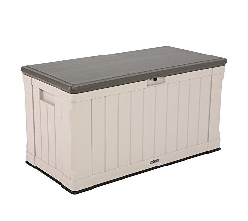 LIFETIME 60186 Heavy-Duty Outdoor Storage Deck Box, 116 Gallon, Desert Sand/Brown - color: Desert Sand/Brown, size: 116 Gallon
