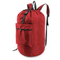 BeeGreen Laundry-Bag-Backpack-Extra-Large, Red Nylon Drawstring Portable Laundry Backpack Tall Foldable Heavy Duty Dirty Clothes Travel Bag with Handle College Dorm Apartment Essentials - color: Red, style: With Front Zipper Pocket
