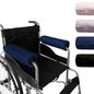 SPRING SEAON Wheelchair Armrest Covers 2 Pack Soft Memory Foam Wheelchair armrest Pads Wicking Washable for Office Transport Chair (Navy Blue) - color: Navy Blue