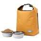 Dog Food Travel Bag 2PCS Collapsible Dog Travel Bowls dog food storage container 20L (Yellow, Large) - color: Yellow, size: 20L