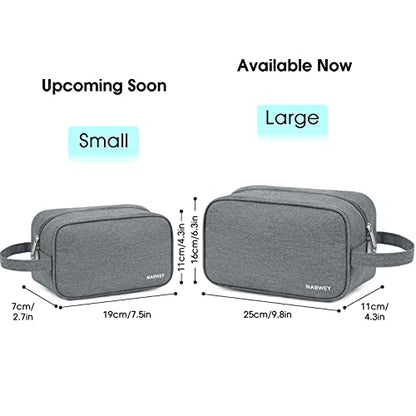 Narwey Travel Toiletry Bag for Women Traveling Dopp Kit Men Toiletries Bag Cosmetic Bag Makeup Bag Medicine Bag for Traveling (Grey) - color: A-Grey