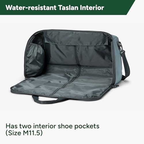 Halfday Convertible 2-in-1 Garment Duffel Weekender Bag 40L: Wrinkle-Free Travel (Hanging Suit Compartment, Shoe Pockets, Trolley Sleeve), Durable & Water-Resistant Carry-on, Coast - color: Coast, style: Original, 40l