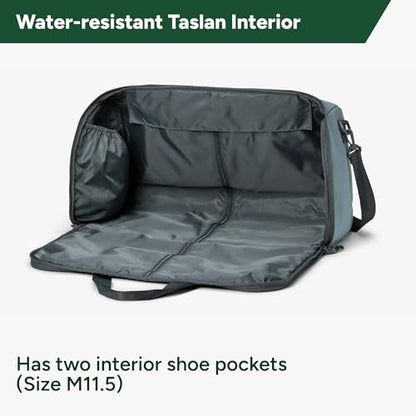 Halfday Convertible 2-in-1 Garment Duffel Weekender Bag 40L: Wrinkle-Free Travel (Hanging Suit Compartment, Shoe Pockets, Trolley Sleeve), Durable & Water-Resistant Carry-on, Coast - color: Coast, style: Original, 40l