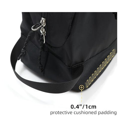 Travel Toiletry Bag 5L, Compact Travel Organizer with Waterproof TPU Wet/Dry Compartment - color: Black Stealth, size: 5L
